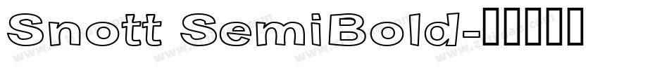 Snott SemiBold字体转换